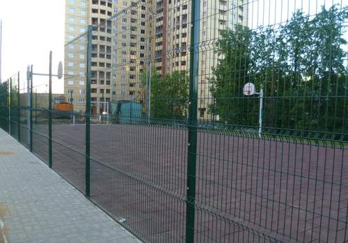 3Д забор для футбольной площадки в Первоуральске
