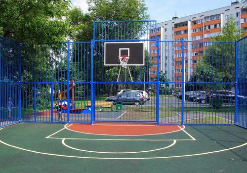 Забор Protect для баскетбольной площадки в Первоуральске